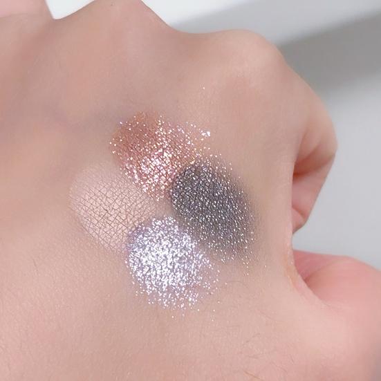 Палитра теней для век Shine 4-цветная с блестками и перламутровым блеском Матовая палитра теней для век для потрясающего макияжа