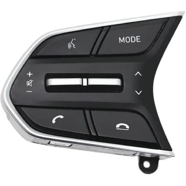 Совместимо с Hyundai 2018 2019 Santa FE TM Кнопки круиз-контроля на рулевом колесе Кнопка дистанционного управления Кнопка регулировки громкости 96710 96720(белый)