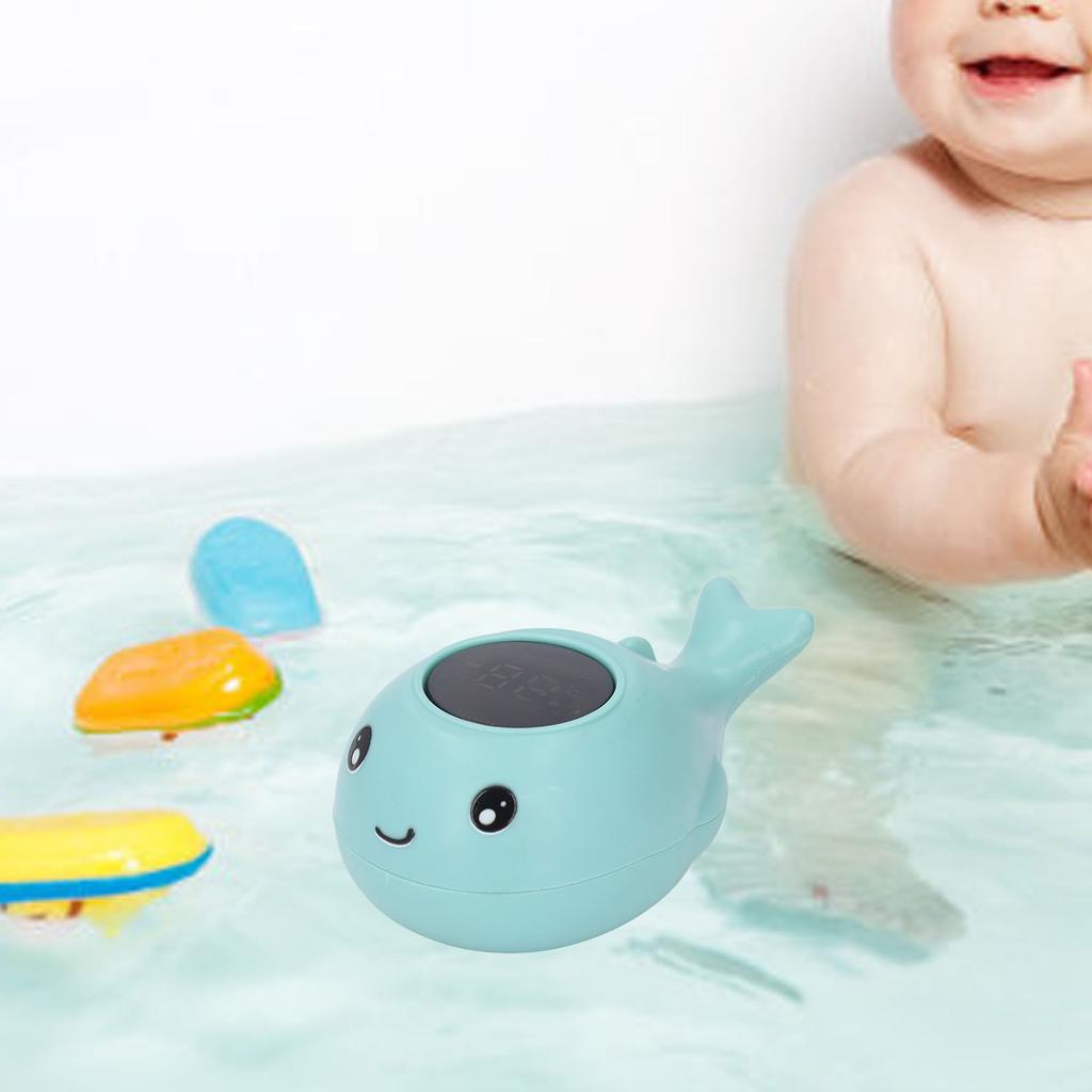 Синий кит детский термометр для ванны светодиодный дисплей детская ванна плавающая игрушка водный термометр для ванны Tu