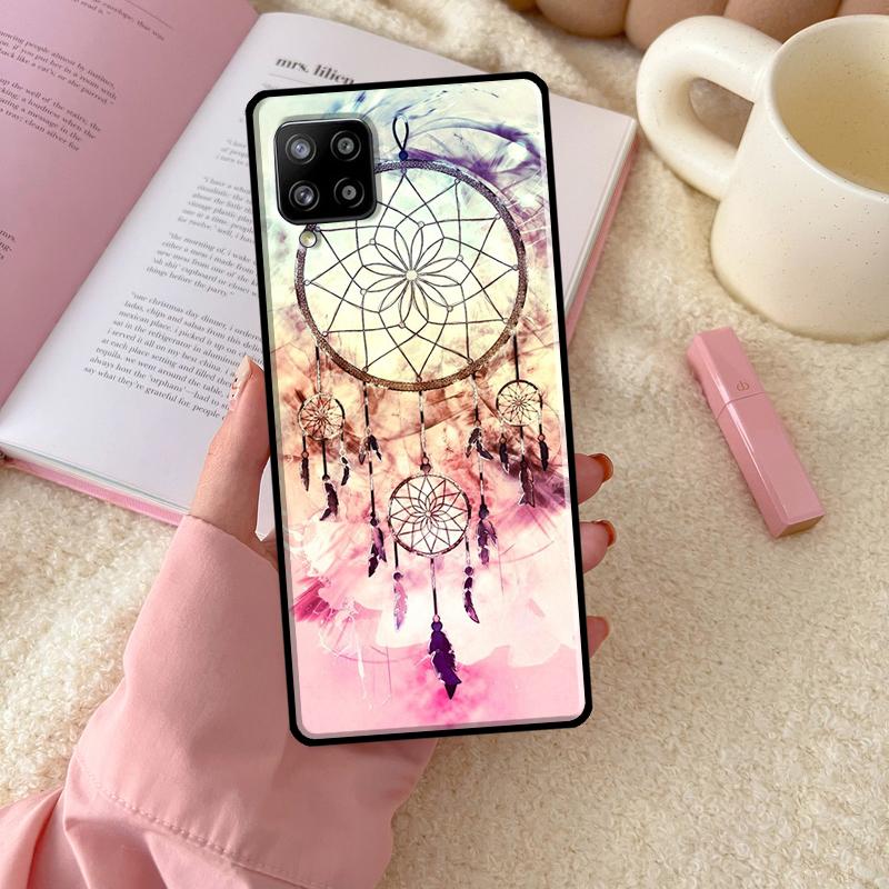 Чехол для телефона Dream Catcher Feather Wolf для Samsung Galaxy A54 A34 A14 A13 A53 A33 A73 A51 A71 A12 A22 A32 A52 A72 A52S