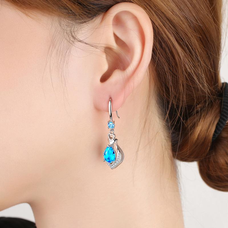 Серьги-капли Lindon из медного сплава с цирконом, серьги-капли для женщин, подарки на свадьбу