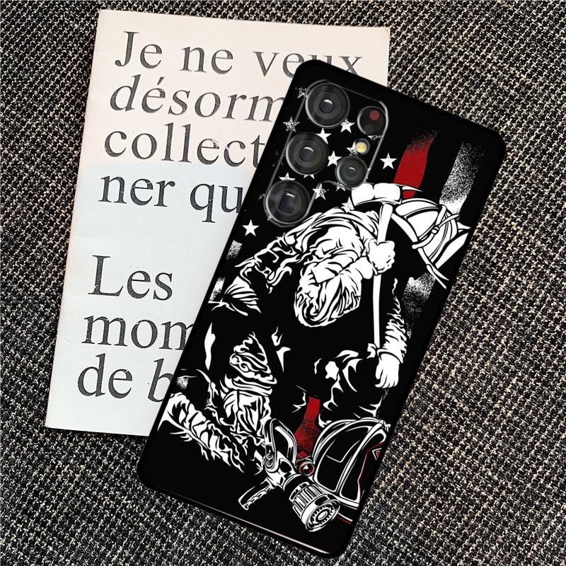 Чехол для телефона Firefighter Heroes Fireman для Samsung Galaxy S24 Ultra S22 S23 Plus S20 S21 FE S8 S9 S10 Note 10 20 Ultra