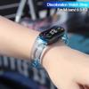 Ремешок для изменения цвета для Xiaomi Mi Band 7 6 5 4 3, прозрачный светильник с браслетом для Xiaomi Mi Band 6 5 4 3, сменный цветной ремешок на запястье для MI 7 6 5