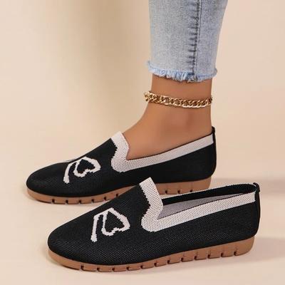 Обувь для женщин 2024 года, горячая распродажа, женские туфли на плоской подошве One Kick, осенние туфли с круглым носком, дышащая сетка, разноцветная подошва, повседневные туфли на плоской подошве