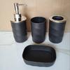 4 Pieces Bathroom Accessories Set Soap Dispenser Decorative Modern Toothbrush Holder Mouthwash Cup
