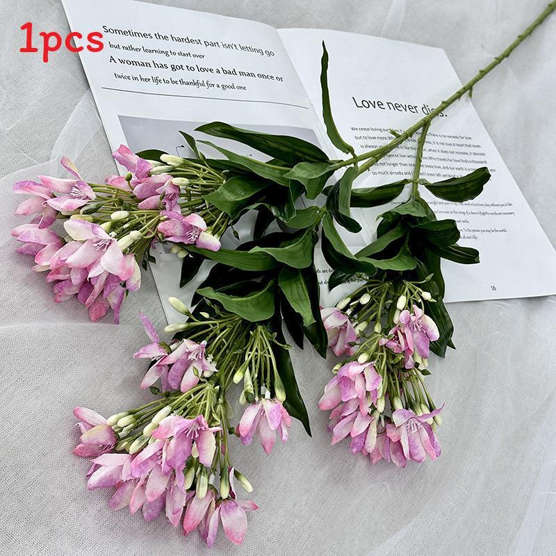 Bridal Ceremony Artificial Jasmine Flower Bouquet With Silk Craft For Home Decoration And Photography Props
