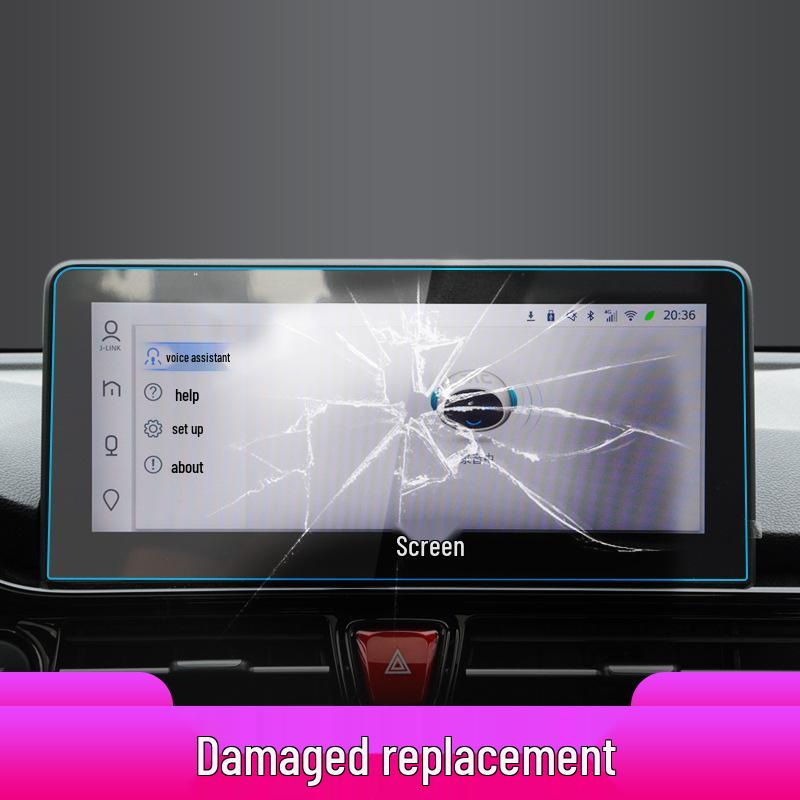 JAC Refine S4 Navigation Tempered Film & Protective Sticker for 25 Models and iEV7S/E3 Central Control Screen
