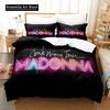 3D Print Fashion Madonna Confessions Tour Bedding Set Boys Girls Twin Queen Full Size Duvet Cover Pillowcase Bed Adult Bedroom