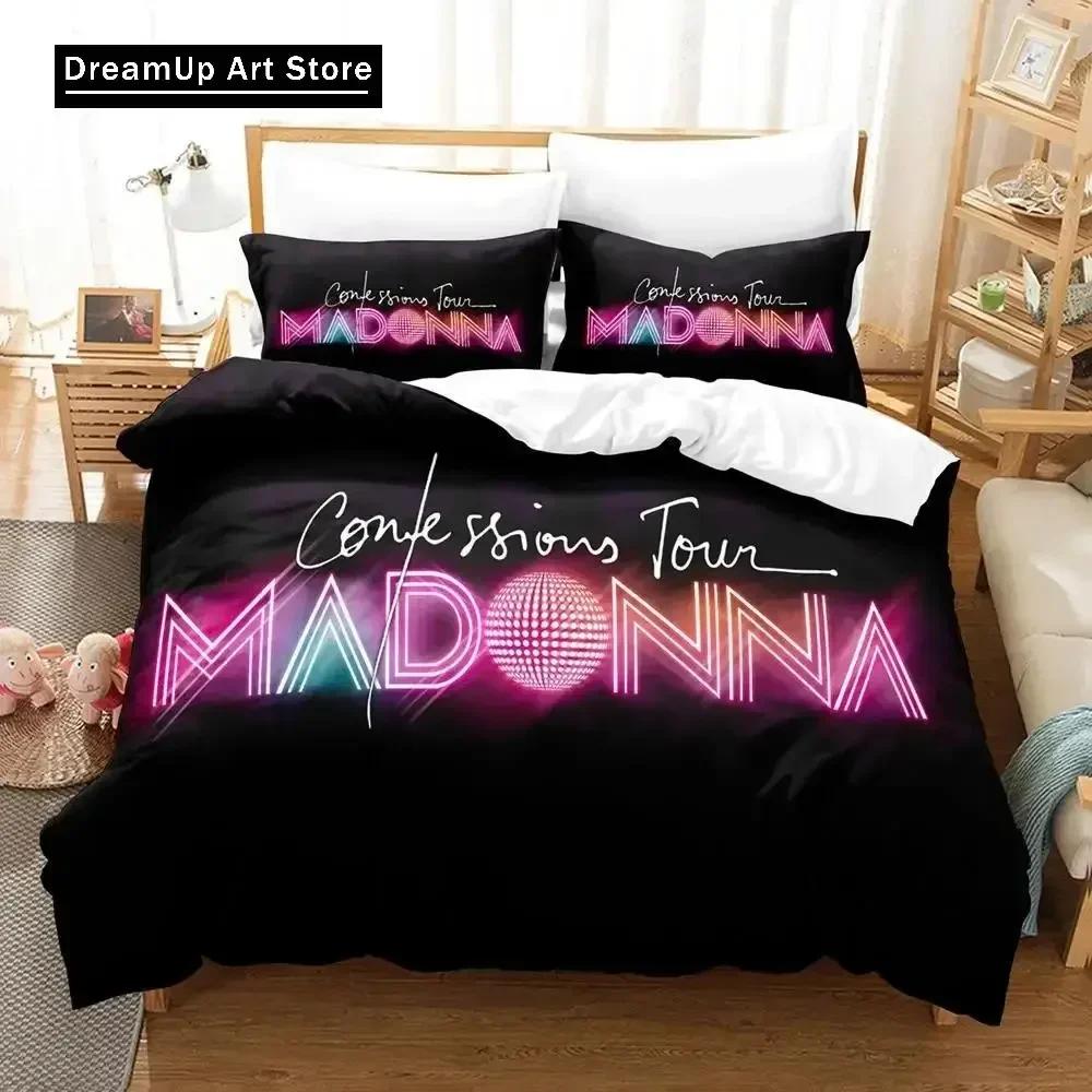 3D Print Fashion Madonna Confessions Tour Bedding Set Boys Girls Twin Queen Full Size Duvet Cover Pillowcase Bed Adult Bedroom