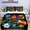 3 шт. Комплект постельного белья Scooby-Doo Пододеяльник на молнии Включает 1 пододеяльник и 2 наволочки, Мягкий и удобный для всех сезонов.