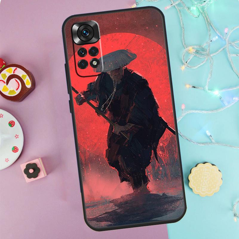 Япония Чехол Самурай Ниндзя Для Xiaomi Redmi Note 14 Pro 9 10 11 12 13 9S 10S 11S 12S Redmi 14C 10C 12C 13C Чехол