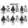 WM6169 MOC Game Military Soldiers Heavily Armed Weapons Accessories Assembly Building Blocks Action Figures Creative Toys