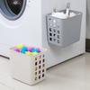 Wall-Mounted Hollow Plastic Dirty Laundry Basket Home Bathroom Sundries Clothes Toy Hanging Storage Baskets Organizer Container