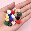 Home Party Supplies Loose Beads Accessories Acrylic DIY Earrings 11.7*13.5mm Bracelet Materials Macaron Color Heart DIY Jewelry Making 20pcs