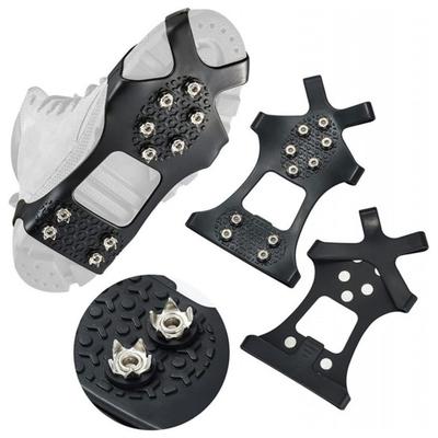 1 пара ледоступов-кошек с 10 стальными шипами для обуви, мужские и женские, для зимней ходьбы по льду на открытом воздухе