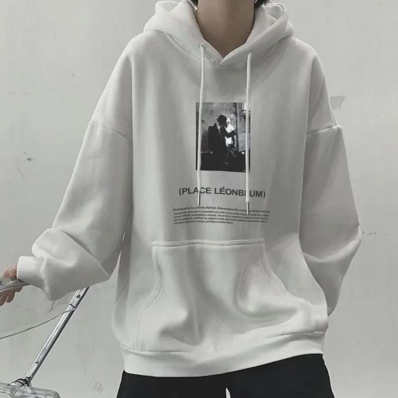 Boys' Oversized Heavyweight Hooded Sweatshirt - American Style, Autumn/Winter 2023 National Trend