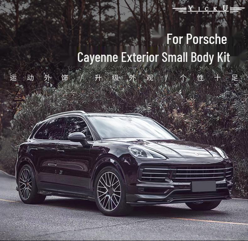 Porsche Cayenne 18-23 CM Model Upgrade Kit: Front/Rear Lip, Side Skirts, Spoiler, Fender Flares