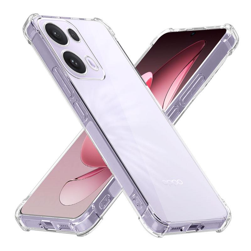 Для Oppo Reno13 F 4G 5G Reno13 FS Чехол Силиконовый Мягкий Чехол для Телефона Для Oppo Reno13 Pro Funda Прозрачный Ударопрочный Чехол с Подушкой Безопасности