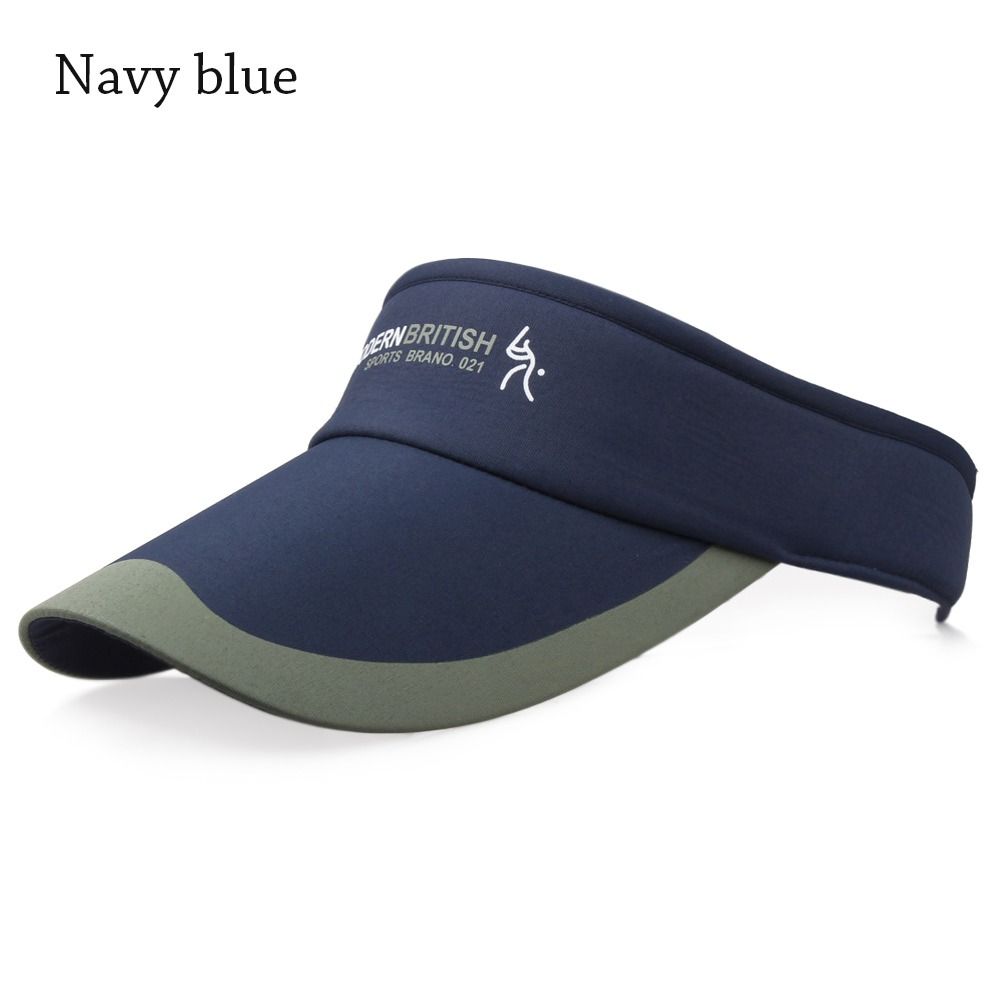 Spring Summer Tennis Golf Running Adjustable Sun Cap Sun Protection Visor Cotton Sunscreen Hat
