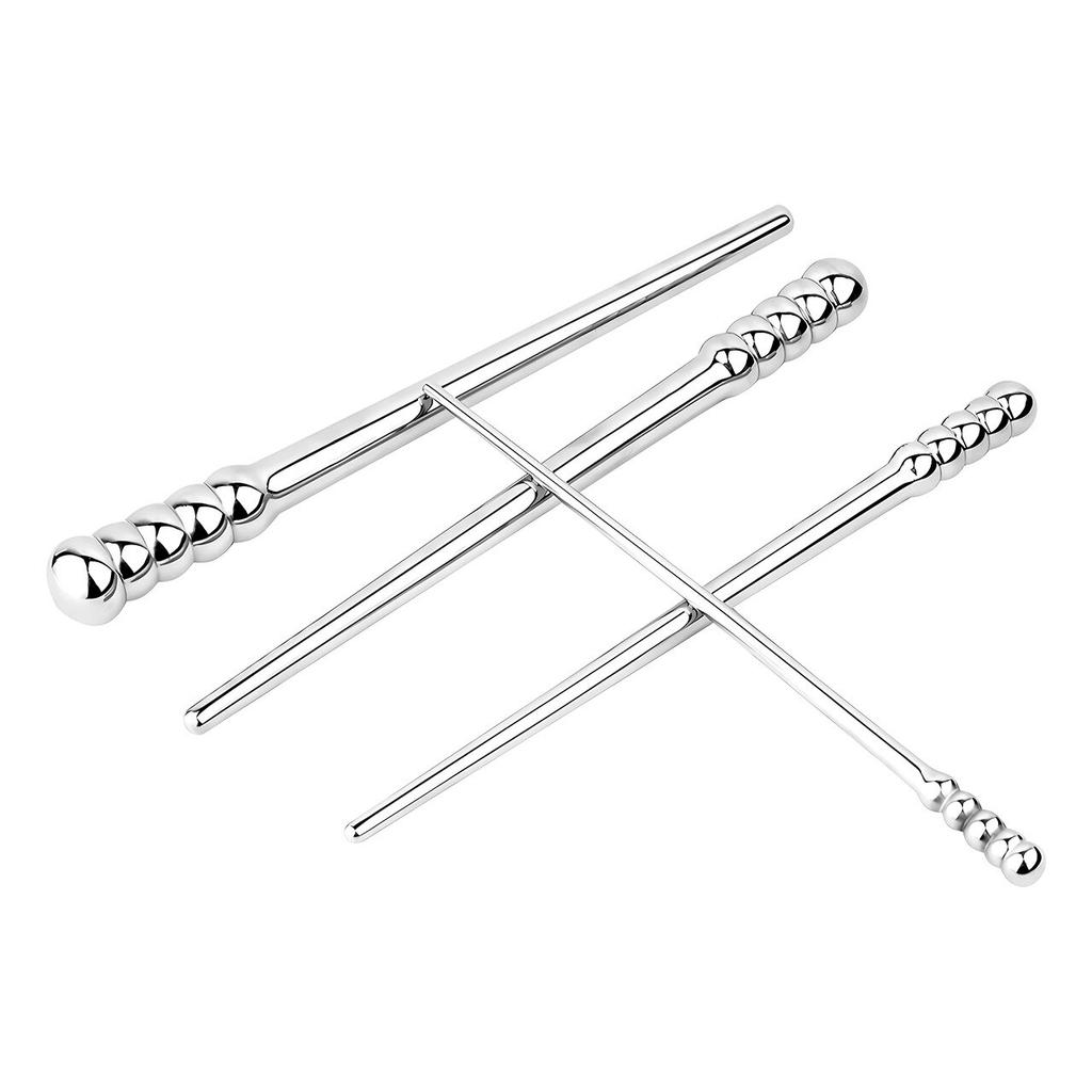 Унисекс, расширение уретры, уретральный стержень, металлический массажер простаты из нержавеющей стали, пробка для пениса, секс-игрушка для мужчин, звучащая