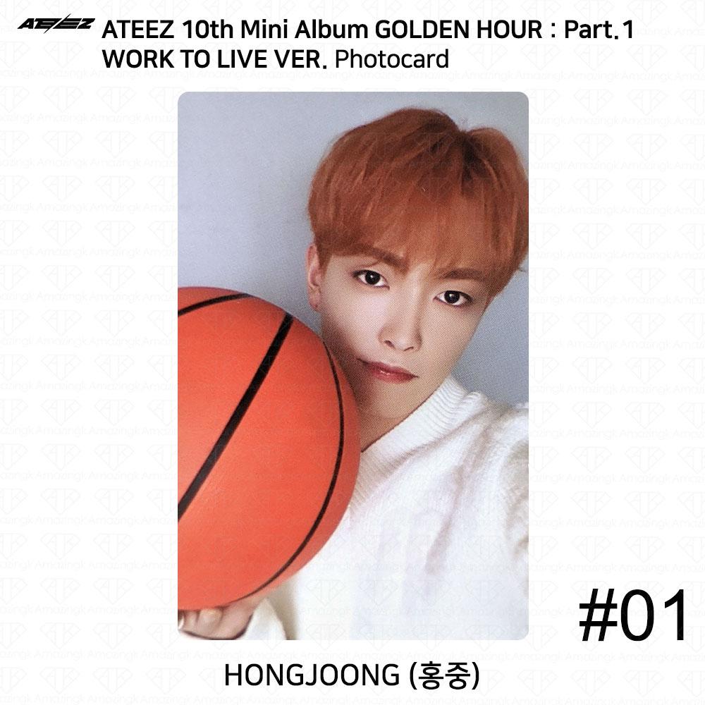 ATEEZ Golden Hour Part.1 Work To Live Ver Photocard Polaroid Disc KPOP K-POP