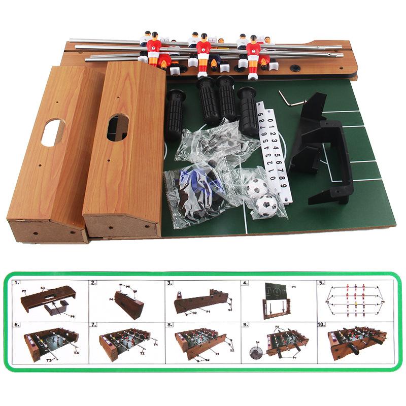 618B Футбольный стол 50 см Четырехполюсная футбольная машина Детские настольные игры Футбольный стол Футбольные игрушки
