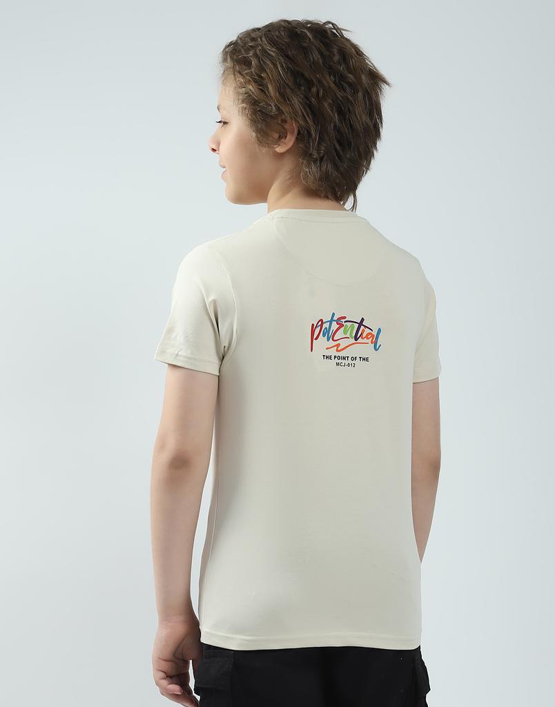 MONTE CARLO Мужская футболка стандартного кроя с принтом и рукавом до локтя