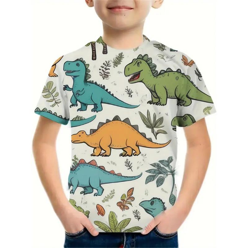 Детская футболка с 3D-принтом, футболка с короткими рукавами для мальчиков, детская летняя одежда с рисунком аниме, футболка с круглым вырезом