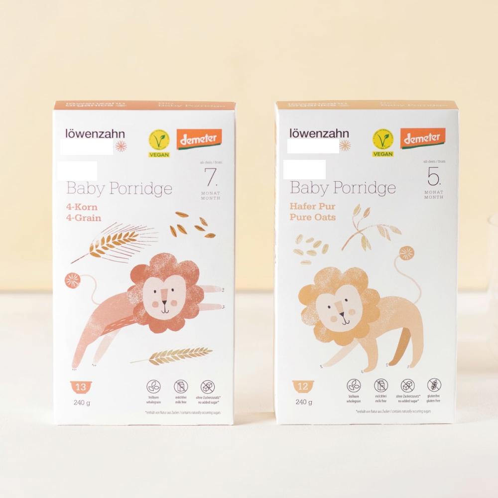 Lowenzahn Baby Food 4 Types of Mixed Grains (7 Months and Older) 240g