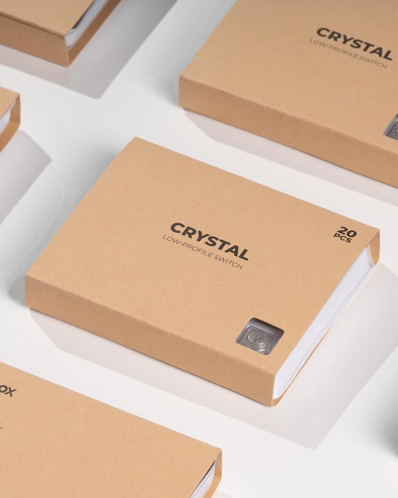 Kailh Crystal Switch Customized Low Profile Key Switch Compatible with Haute42 Leverless Controller Thin Switch for Series High Durability Transparent