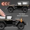 1:24 Wrangler Rubicon Tank 500 Модель автомобиля-игрушки SUV Амортизирующие колеса Рулевое управление Звук Свет Внедорожные модели Автомобилей Подарки для мальчиков
