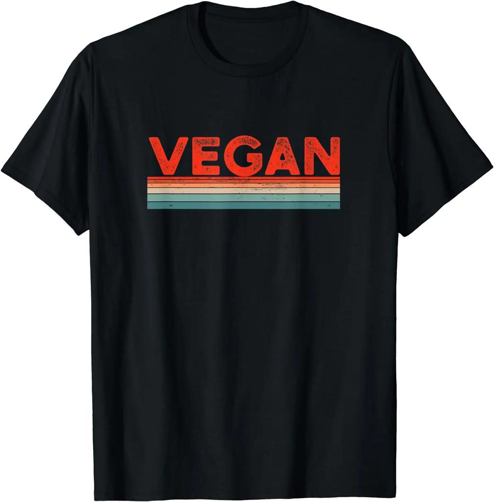 Vegan All Things Proud Vegan Personality Simple Cartoon Custom Printed T-shirt Men High Quality Printed Classic Street Top Men