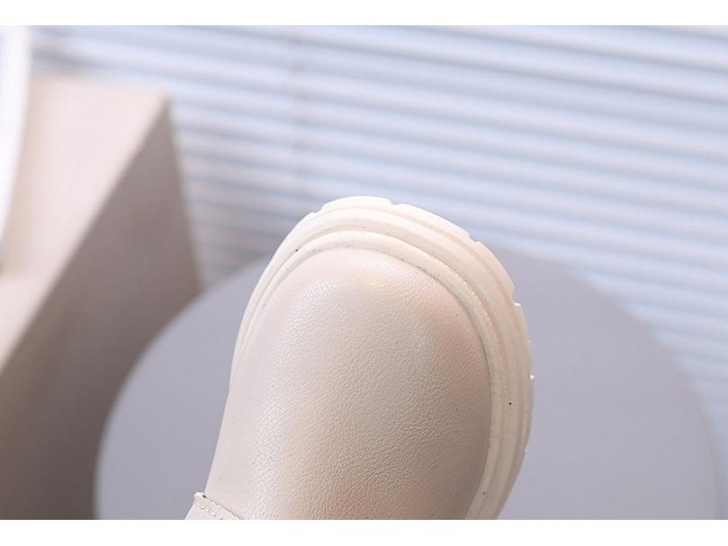 Kids' Martin Boots - Solid Color Short Boots for Boys and Girls. Soft Bottom, Non-Slip Leather Boots for Spring and Autumn.