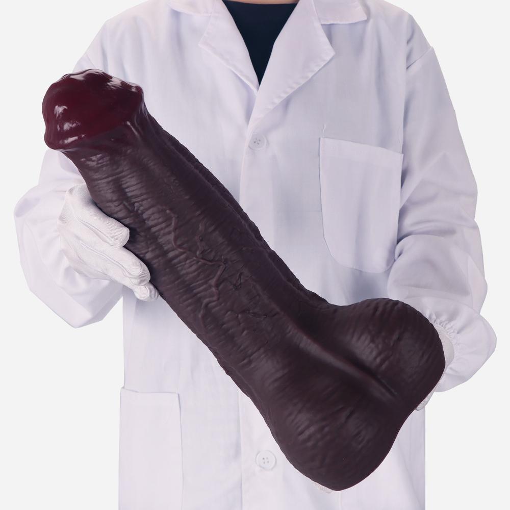 Большой реалистичный дилдо в виде животного для женщин, форма пениса лошади, взрослая секс-игрушка для стимуляции точки G, гибкий силиконовый мастурбатор