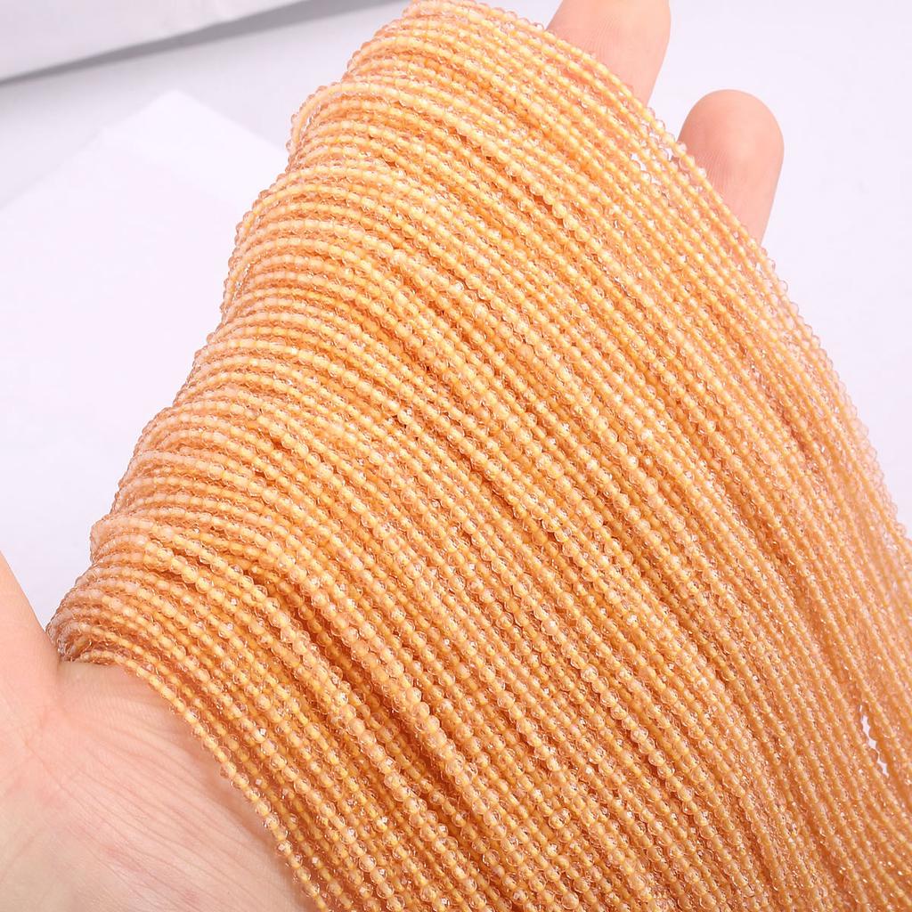 Small Beads Natural Stone Beads Tourmaline Sapphir 2,3,mm Section Loose Beads for Jewelry Making Necklace DIY Bracelet (38cm)