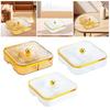 Divided Serving Tray Tableware Snack Container for Fruits Nuts Kitchen
