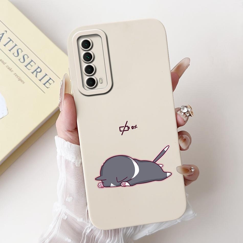 For Huawei P Smart 2021 Case Huawei Y7a PPA-LX3 PPA-LX2 PPA-LX3 Cute Panda Rabbit Soft Silicone Shockproof Phone Cases