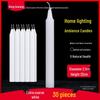 Smoke-free and odorless mini emergency candles for outdoor use in power outages and for festive decoration - Red and white