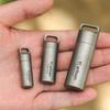 Tiartisan Titanium Mini EDC Tools Portable Sealed Medicine Bottle Home Outdoor Pill Box Waterproof Titanium Pill container 4