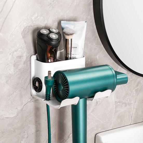 Настенная подставка для фена U-образная конструкция Прочная несущая способность Простая установка Универсальная