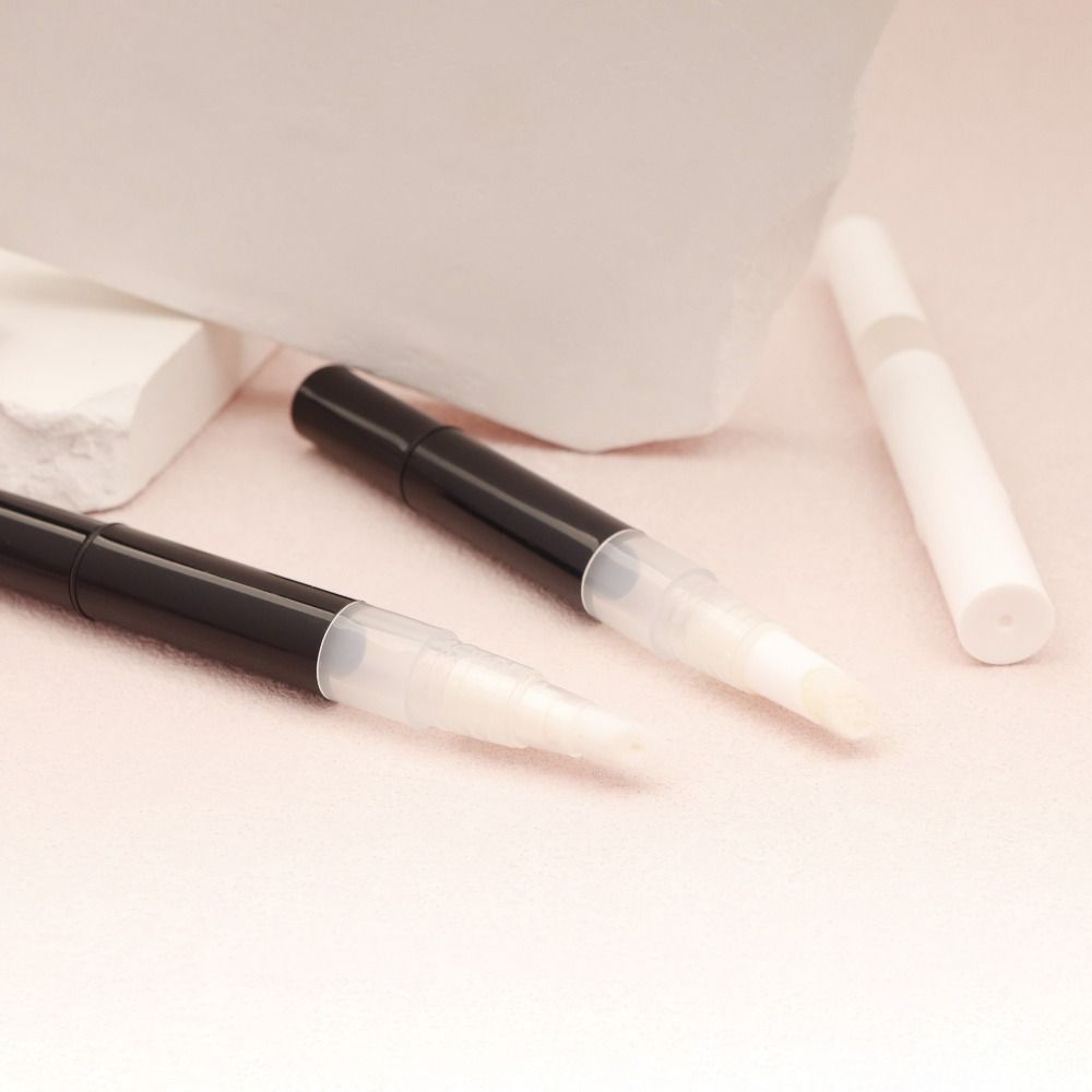 Transparent Nail Oil Pen With Brush 3ML Lip Gloss Tube Cream Cosmetic Container Pen  Outdoor