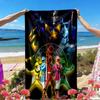 Mighty Morphin Power Rangers Print Beach Towel, Versatile Lightweight Absorbent Beach Towel for Pool Surf Yoga Bathroom, Perfect Birthday Holiday Gift