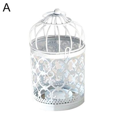 Полый подсвечник Tealight Подвесной фонарь Птичья клетка Винтажный металлический подсвечник