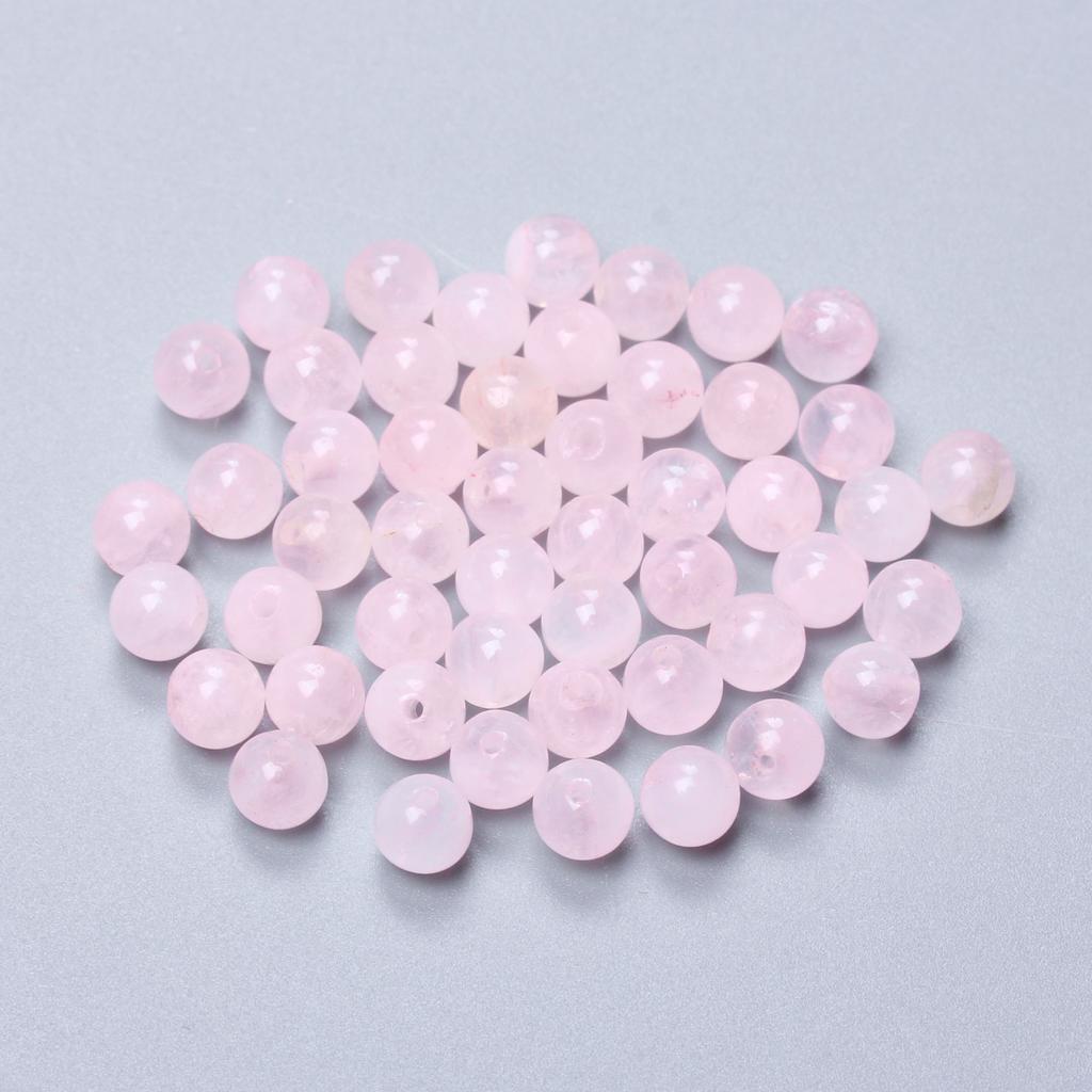 Товары для дома и вечеринок Материал для ожерелья-брелока Розовый натуральный камень случайного цвета Круглые бусины ручной работы «сделай сам» 20-60 шт. 4/6/8/10/12 мм свободные бусины