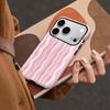 Горячая распродажа на Amazon розово-белый чехол для телефона Apple 17 с волнистой полоской, защитный чехол от падения для iPhone14promax