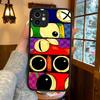Cartoon R-Rainbow Friends For IPhone 16 15 13 12 14 11 Pro Max X XS MAX Color Case Matte Silicone Phone Cover