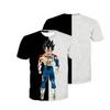 Футболки Dragon Ball для женщин и мужчин, 3D-печать, с круглым вырезом, оверсайз, с короткими рукавами, модная мужская одежда, стритвир
