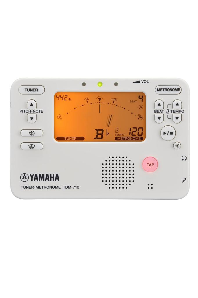 Yamaha Tuner Metronome Features simultaneous tuner and metronome ideal for daily and includes a sound back TDM-710IV (Ivory) function, practice,