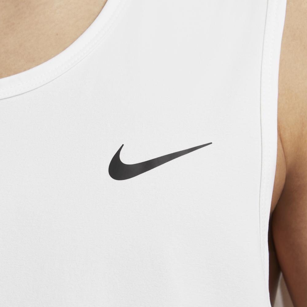 Nike Мужские майки Белые С круглым вырезом Умеренный прямой крой DV9842-100
