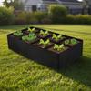 1/2pcs Raised Garden Bed Black Grow Bag for Vegetable Flower Planter Reusable Breathable Felt Bag for Indoor Balcony Outdoor